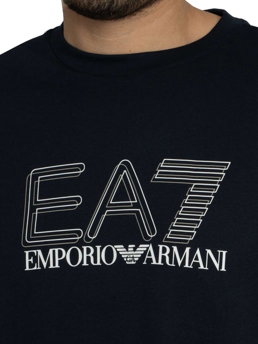 EA7 Camiseta Gráfica Echo, Azul - Image 4