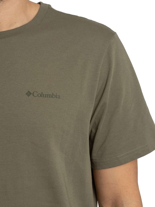 Columbia Camiseta Con Logo En La Espalda, Verde - Image 4