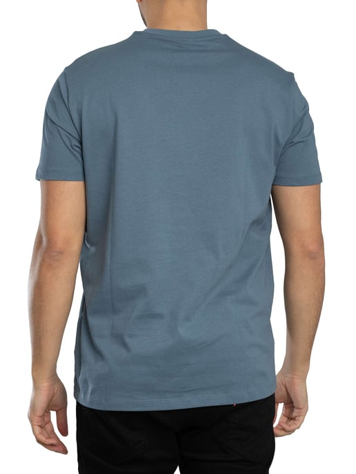 Armani Exchange Camiseta Gráfica De Marca, Azul - Image 3