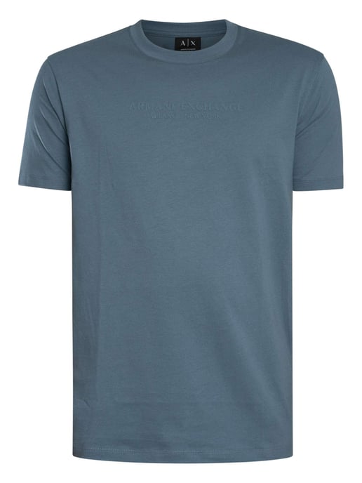 Armani Exchange Camiseta Gráfica De Marca, Azul - Image 5