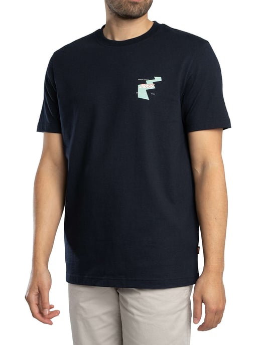 BOSS Camiseta Gráfica Trasera Te Movement, Azul - Image 2