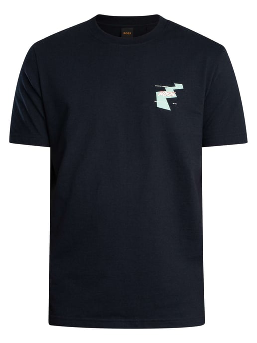 BOSS Camiseta Gráfica Trasera Te Movement, Azul - Image 5