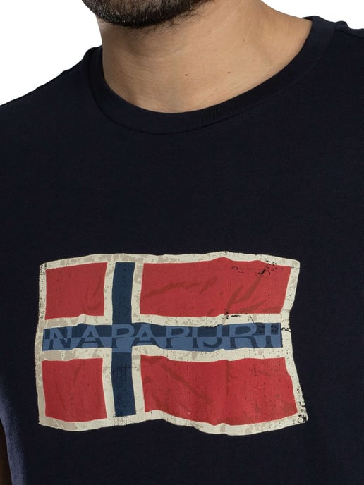 Napapijri Camiseta Gráfica Mahsa, Azul - Image 4