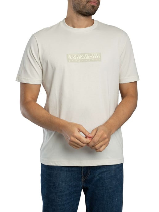 Napapijri Box Logo Camiseta, Blanco - Image 2