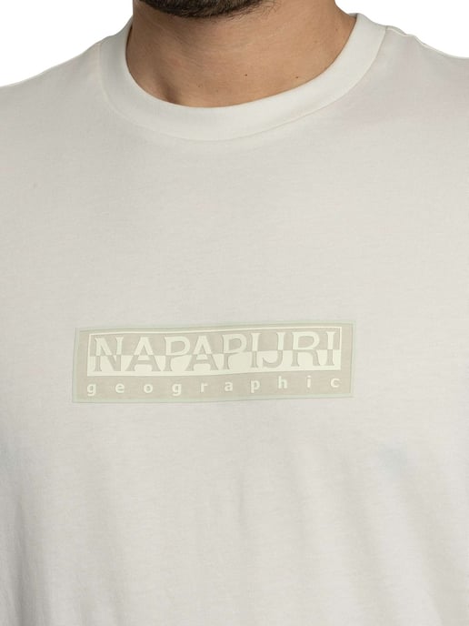 Napapijri Box Logo Camiseta, Blanco - Image 4