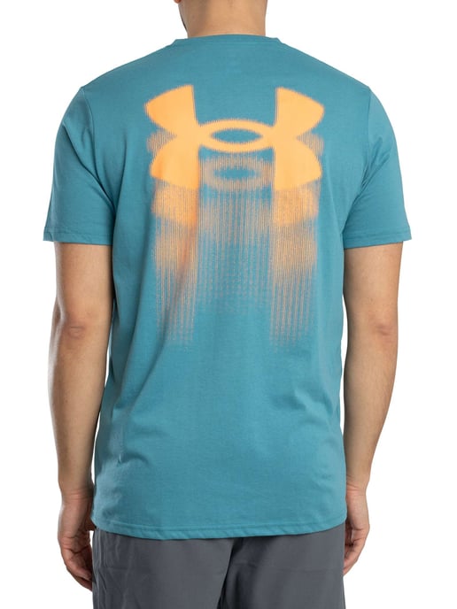 Under Armour Camiseta Holgada Con Gráfico En La Espalda Y Logotipo Borroso, Azul - Image 3
