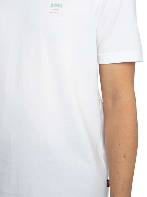 BOSS Camiseta Gráfica Te Groove, Blanco - Image 4