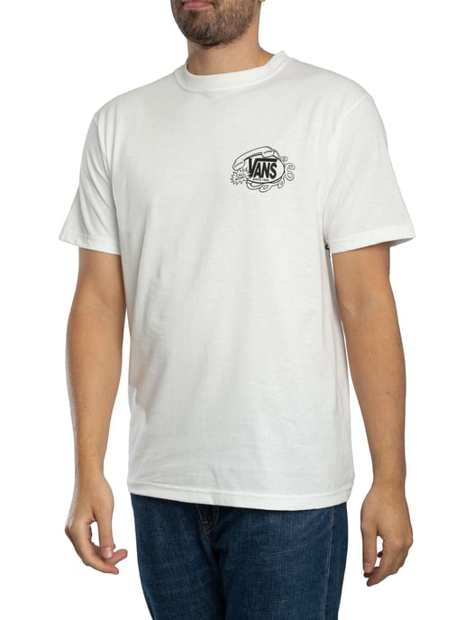 Vans Camiseta Gráfica Hot Lines Back, Blanco - Image 1