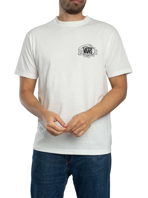 Vans Camiseta Gráfica Hot Lines Back, Blanco - Image 2