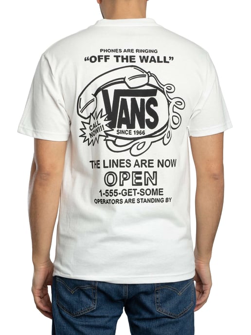 Vans Camiseta Gráfica Hot Lines Back, Blanco - Image 3