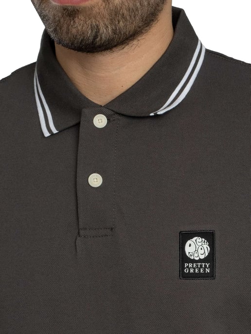 Pretty Green Polo Rayner, Gris - Image 4