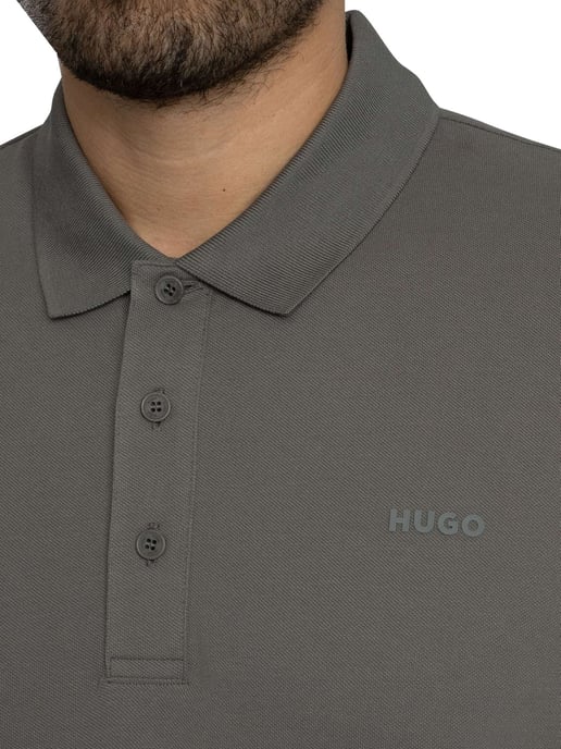 HUGO Polo Con El Logotipo De Donos222, Gris - Image 4