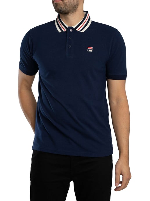 Fila Polo Básico Con Cinta Achille Heritage, Azul - Image 2