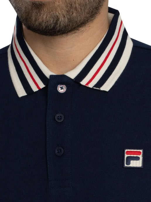 Fila Polo Básico Con Cinta Achille Heritage, Azul - Image 4