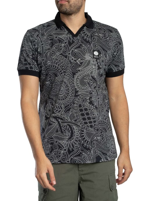 Pretty Green Polo Lineal De Resonancia, Negro - Image 1