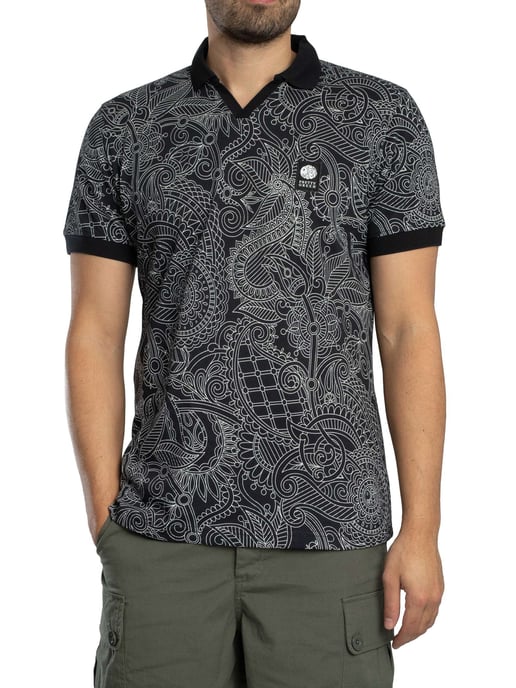 Pretty Green Polo Lineal De Resonancia, Negro - Image 2