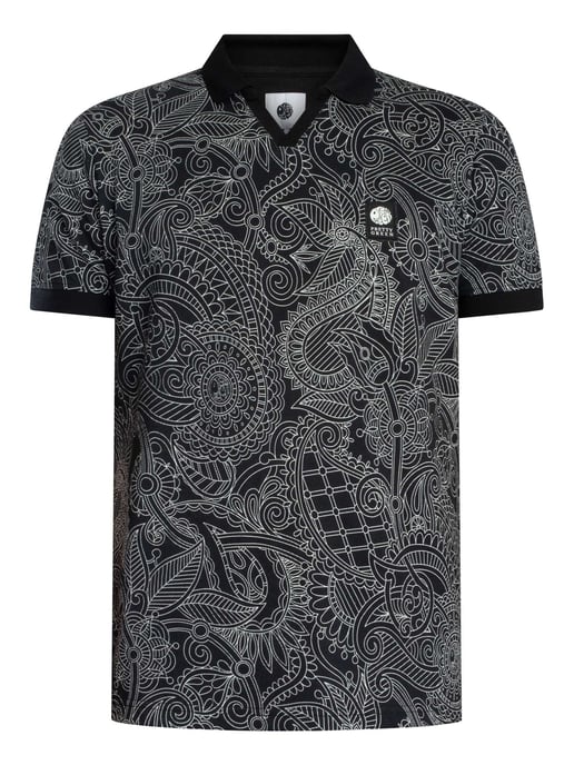Pretty Green Polo Lineal De Resonancia, Negro - Image 6