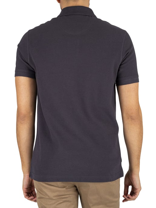 Barbour Polo De Piqué De Tartán, Azul - Image 3