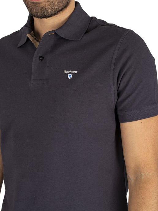 Barbour Polo De Piqué De Tartán, Azul - Image 4