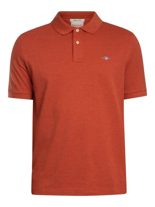 GANT Polo De Piqué Con Escudo Regular, Rojo - Image 5
