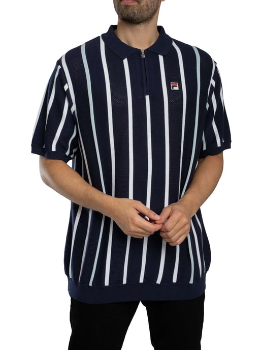 Fila Polo De Punto Patchwork De Giorgio, Azul - Image 2