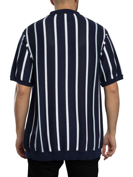 Fila Polo De Punto Patchwork De Giorgio, Azul - Image 3