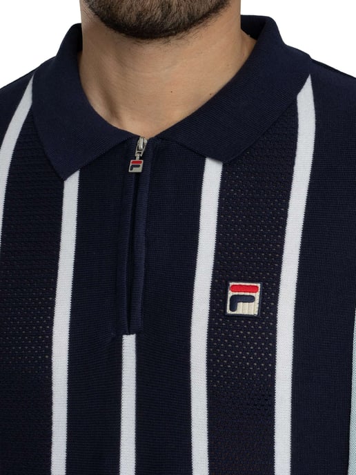 Fila Polo De Punto Patchwork De Giorgio, Azul - Image 4