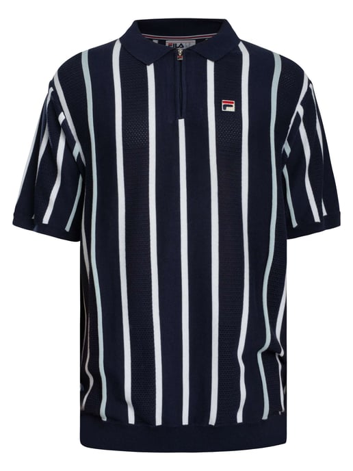 Fila Polo De Punto Patchwork De Giorgio, Azul - Image 5