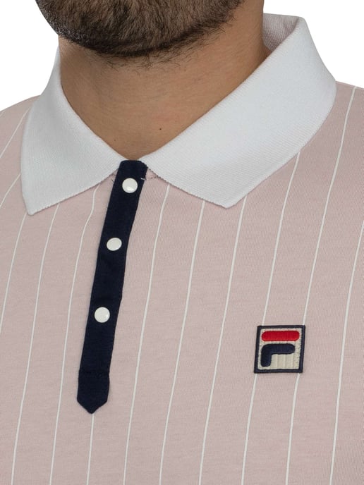 Fila Polo Clásico De Rayas Vintage, Rosado - Image 4