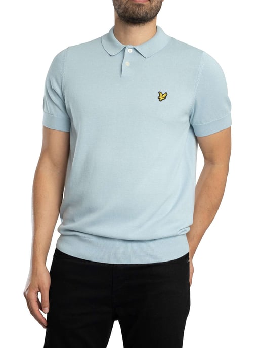 Lyle & Scott Polo De Punto De Manga Corta De Algodón, Azul - Image 2