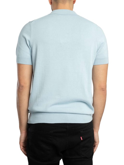 Lyle & Scott Polo De Punto De Manga Corta De Algodón, Azul - Image 3