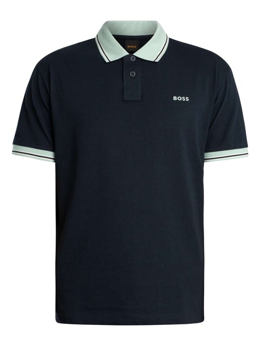 BOSS Polo Pe Blocks, Azul - Image 6
