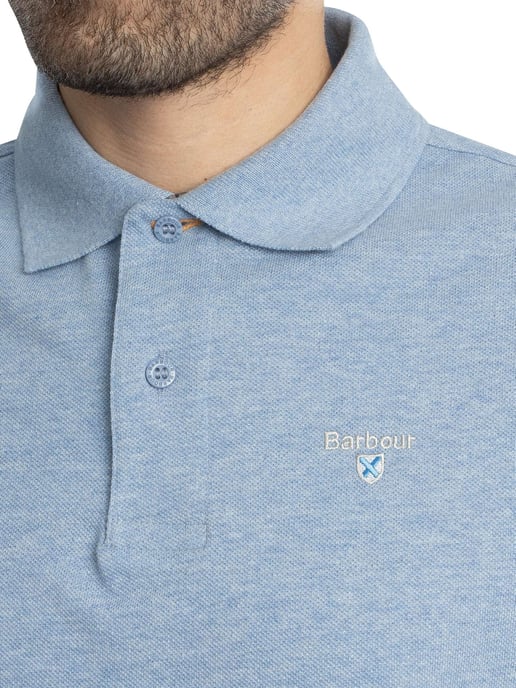 Barbour Polo De Piqué De Tartán, Azul - Image 4