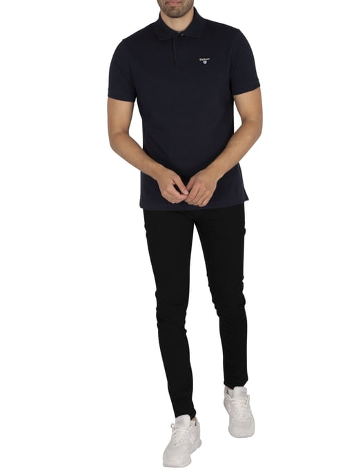 Barbour Polo De Piqué De Tartán, Azul - Image 6