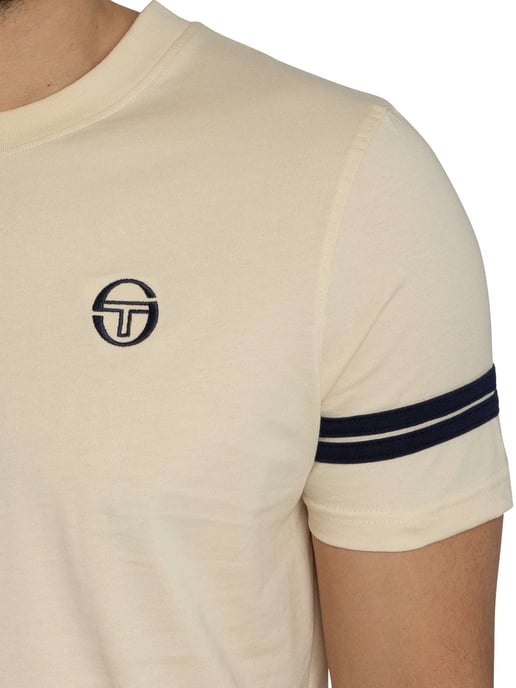 Sergio Tacchini Camiseta De La Tripulación De Grello, Beige - Image 4