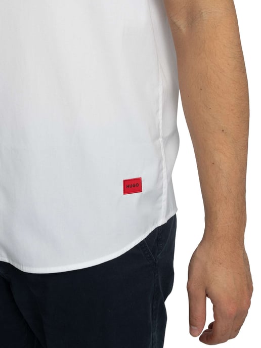 HUGO Camisa De Manga Corta Ellino, Blanco - Image 5