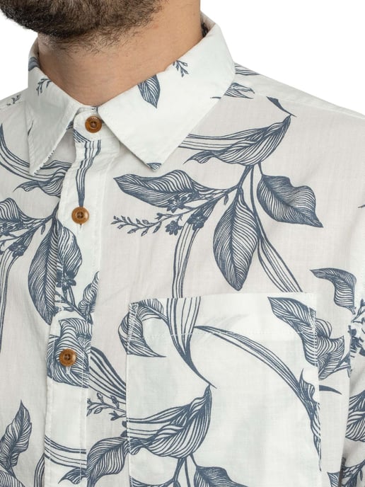 Superdry Camisa De Manga Corta En Telar Vintage, Blanco - Image 4