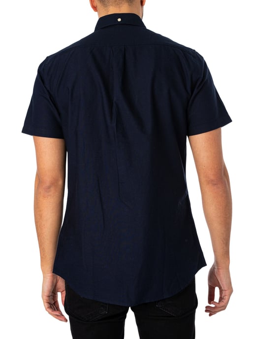 Barbour Camisa De Manga Corta De Sastre Oxtown, Azul - Image 3