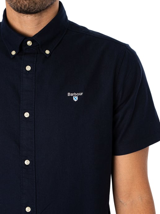 Barbour Camisa De Manga Corta De Sastre Oxtown, Azul - Image 4