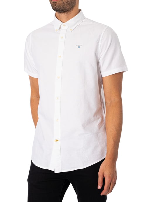 Barbour Camisa De Manga Corta De Sastre Oxtown, Blanco - Image 2