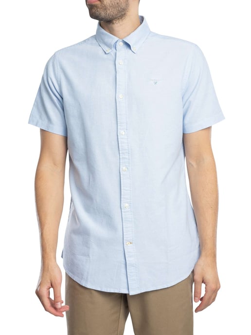 Barbour Camisa Entallada De Manga Corta Oxtown, Azul - Image 1