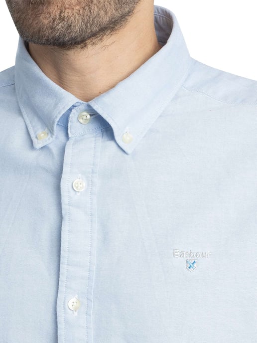 Barbour Camisa Entallada De Manga Corta Oxtown, Azul - Image 4