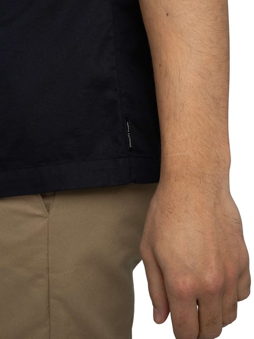 Armani Exchange Camisa De Manga Corta Con Bolsillo En El Pecho Y Logo, Azul - Image 5