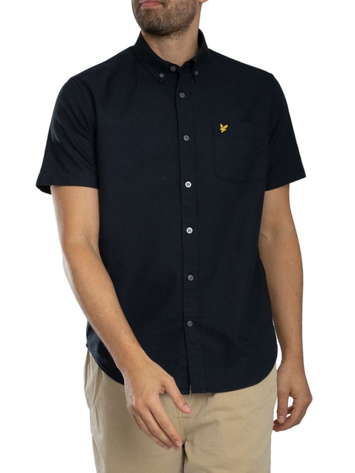 Lyle & Scott Camisa Oxford De Manga Corta, Azul - Image 2