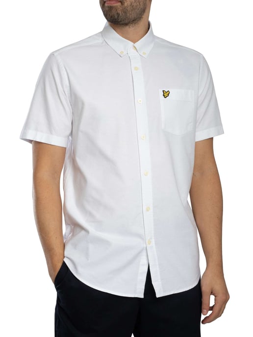 Lyle & Scott Camisa Oxford De Manga Corta, Blanco - Image 2