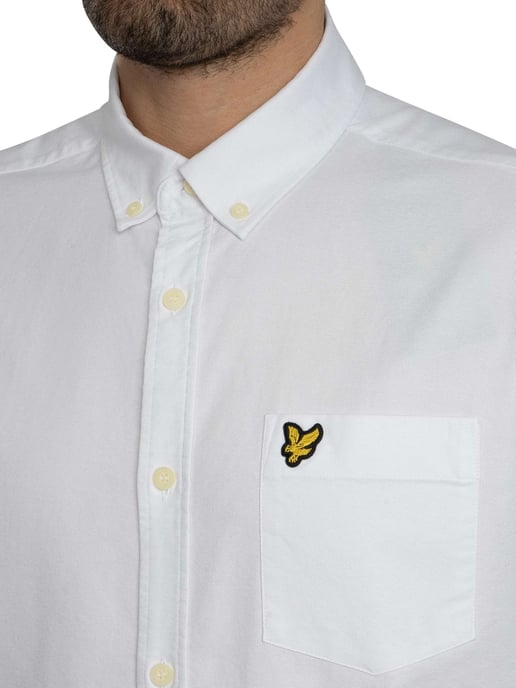 Lyle & Scott Camisa Oxford De Manga Corta, Blanco - Image 4