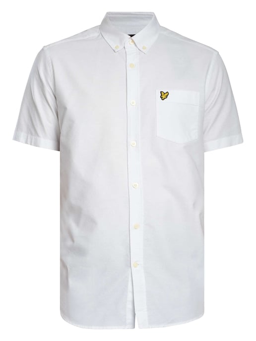 Lyle & Scott Camisa Oxford De Manga Corta, Blanco - Image 5