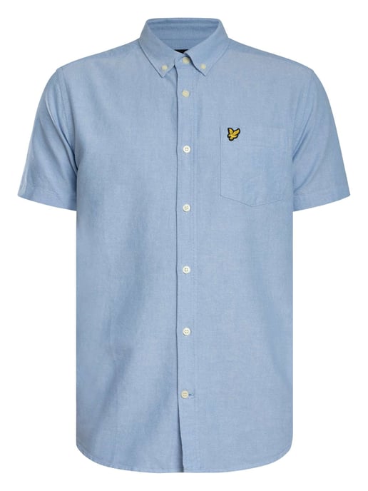 Lyle & Scott Camisa Oxford De Manga Corta, Azul - Image 5