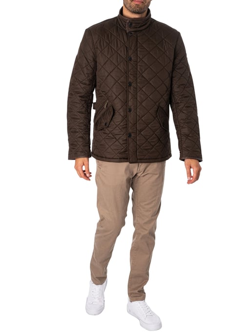 Barbour Chaqueta Acolchada Powell, Verde - Image 5