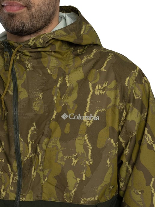 Columbia Chaqueta Cortavientos Novedosa De Spire Valley, Verde - Image 5